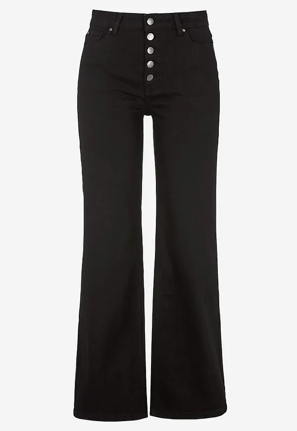Stretchjeans med hög midja