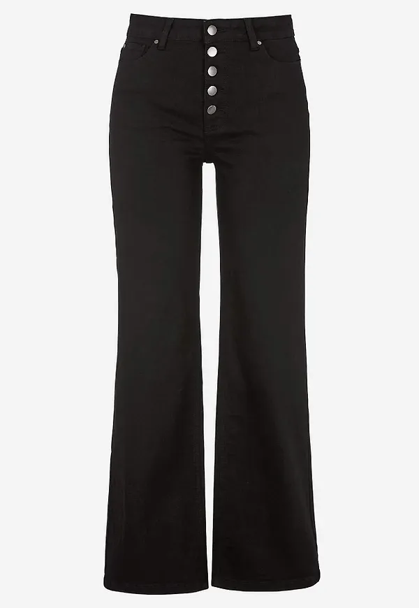 Stretchjeans med hög midja