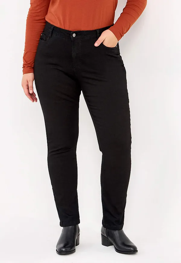 Stretchjeans med rakt ben - tre längder Linnea