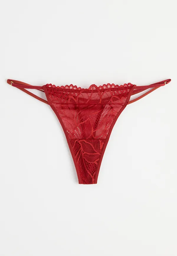 Stringtrosa low waist med spets