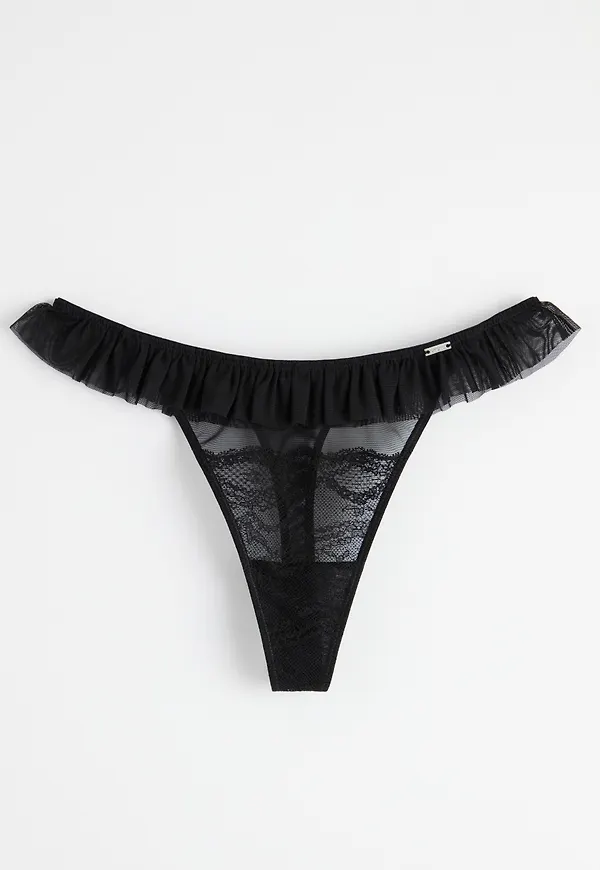 Stringtrosa low waist med spets
