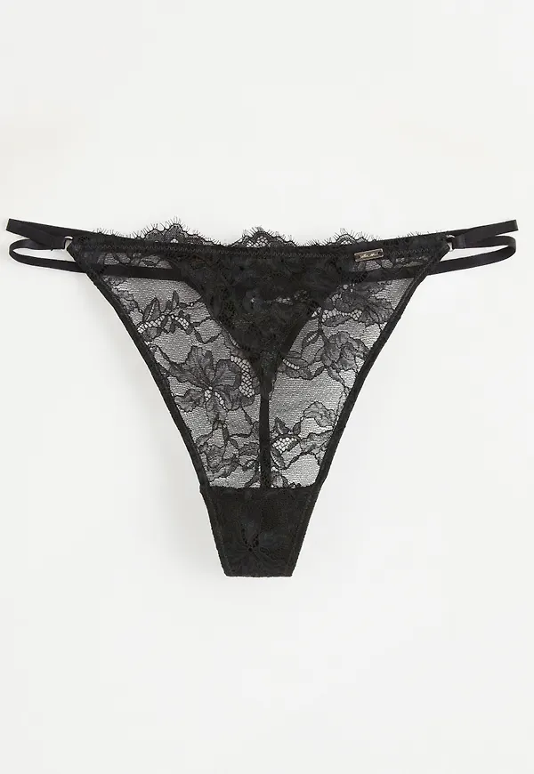 Stringtrosa low waist med spets