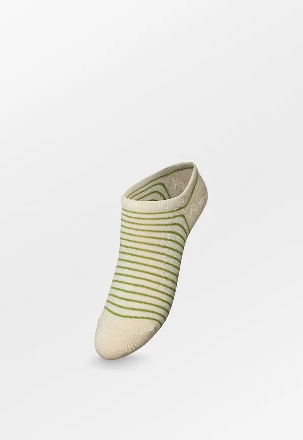 Stripe Glitter Sneakie Sock