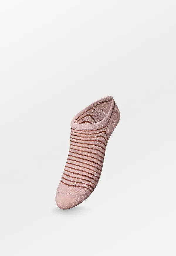 Stripe Glitter Sneakie Sock