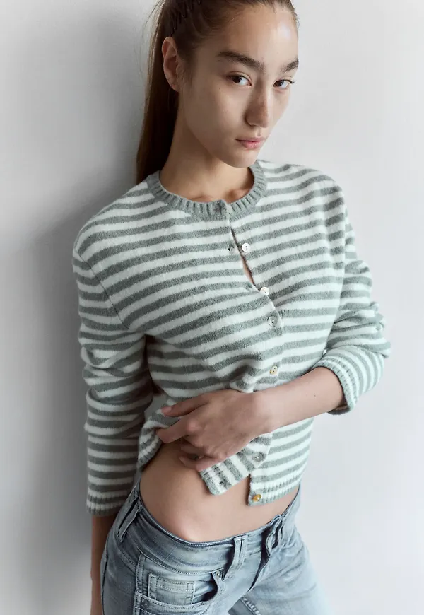 Striped cardigan