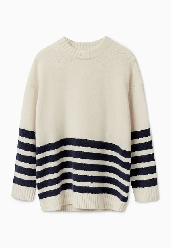 STRIPED PURE CASHMERE JUMPER