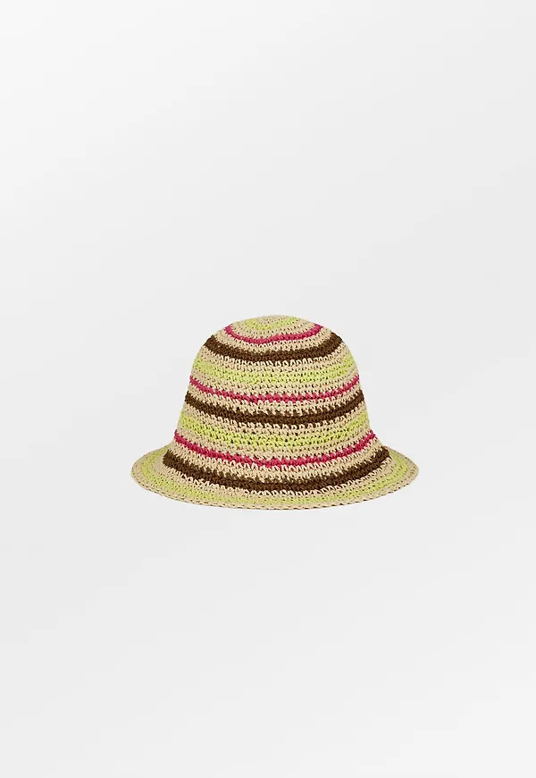 Striped Saverina Straw Hat