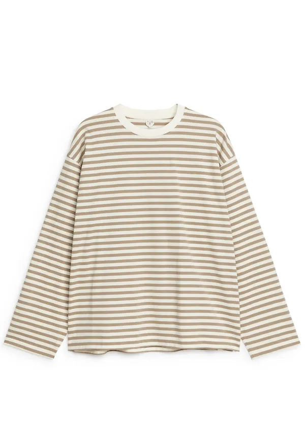 Striped T-Shirt - Beige