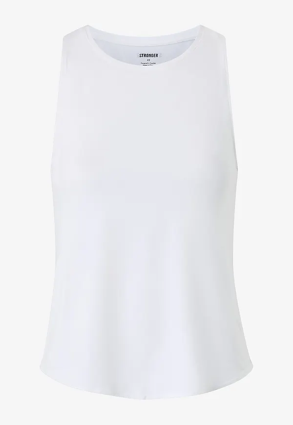 Stronger - Träningslinne Airy Racerback Tank - Vit