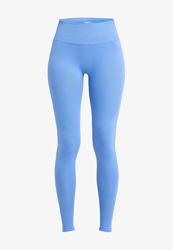 Stronger - Träningstights Seamless Contour Scrunch Leggings - Blå