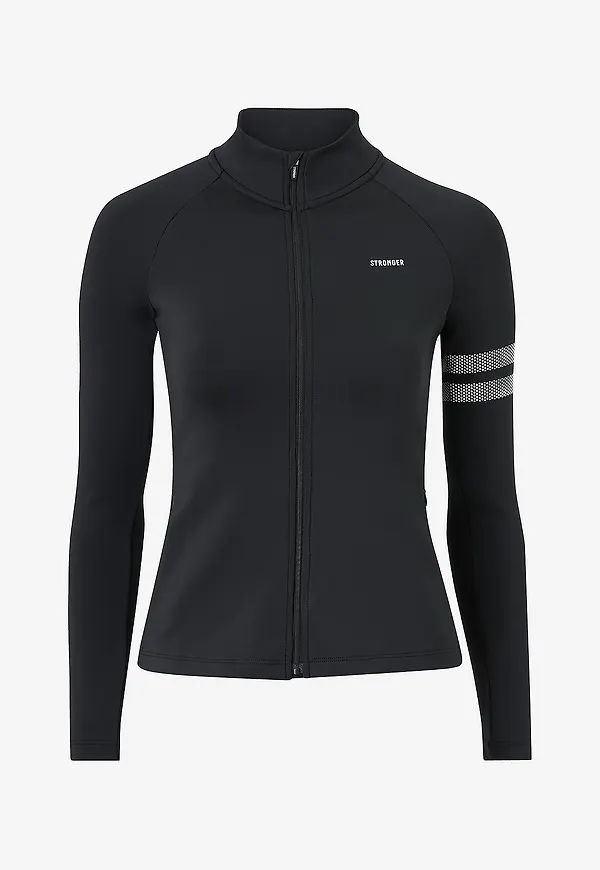 Stronger - Träningströja Signature Zip Jacket - Svart