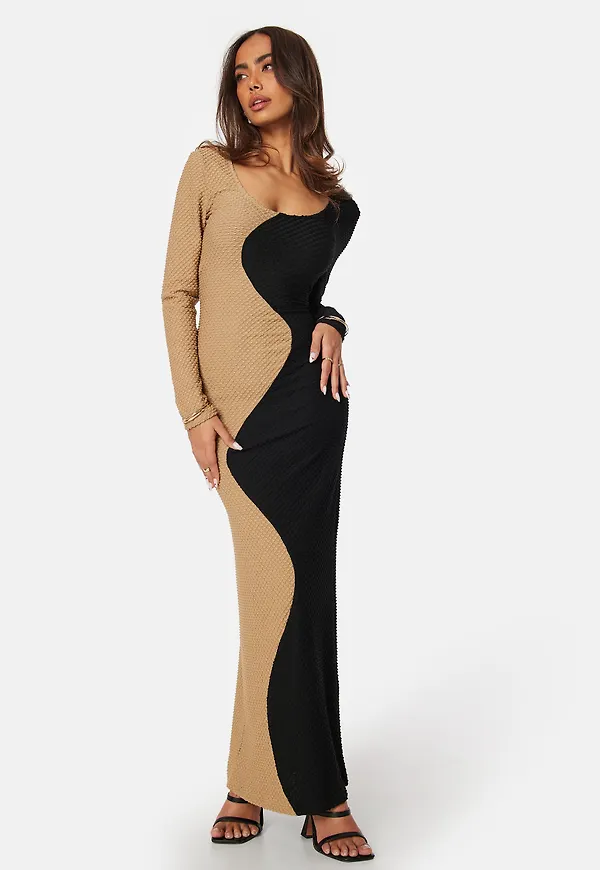 Structure Contrast Dress