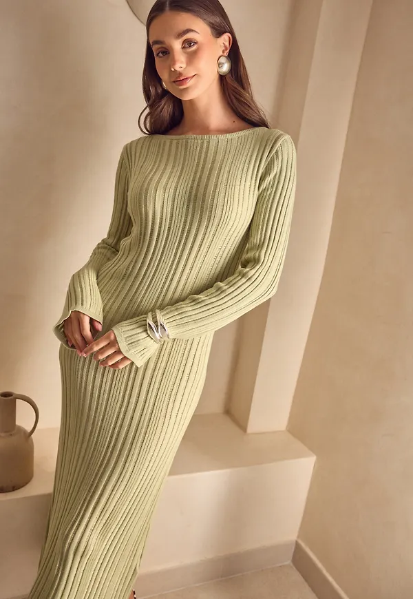 Structure Knitted Dress