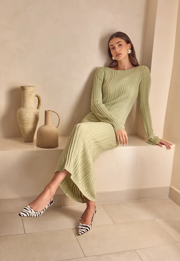 Structure Knitted Dress