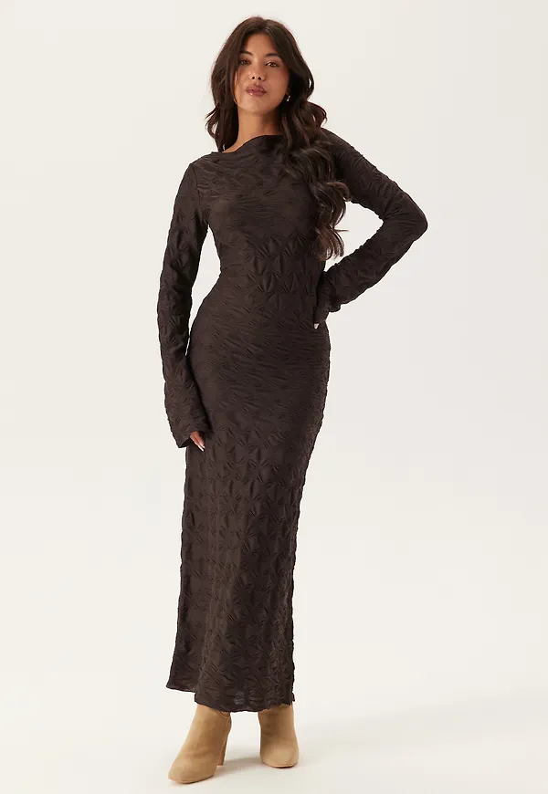 Structure Long Sleeve Midi Dress