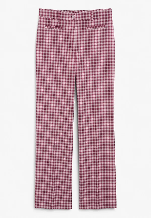 Structured high waist trousers - Purple