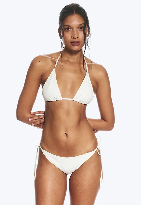 Structured Strappy Tie Bikini Bottoms