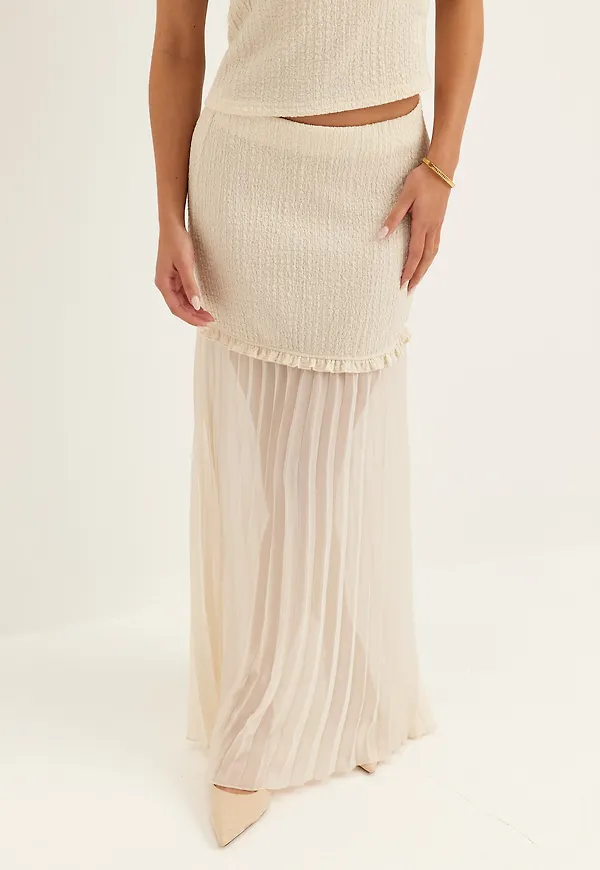 Strucure Combined Maxi Skirt
