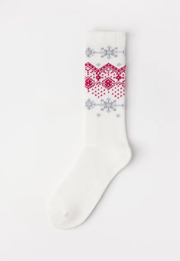 Strumpor med fair isle-mönster