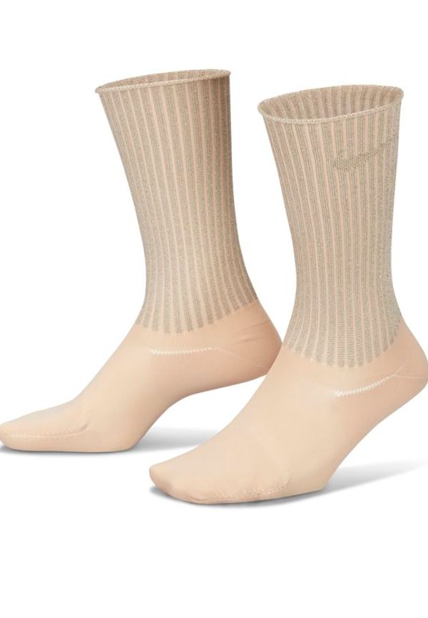 Strumpor Nike One Metallic Crew - Brun
