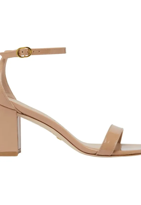Stuart Weitzman, Skor, Dam, 37 EU, Läder, Skin Rosa Läder Nudistcurve Sandaler