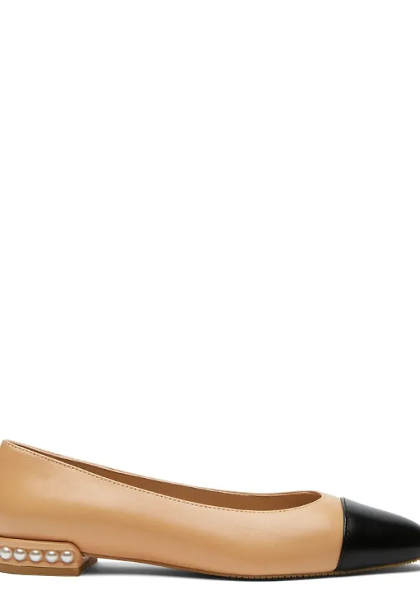 Stuart Weitzman Ballerinor Beige, Dam