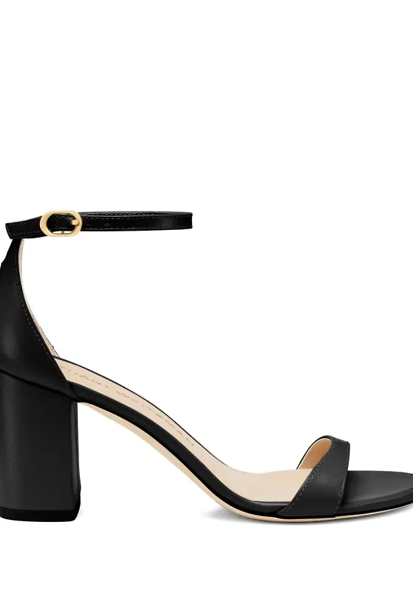 Stuart Weitzman mockasandaler 75 mm - Svart