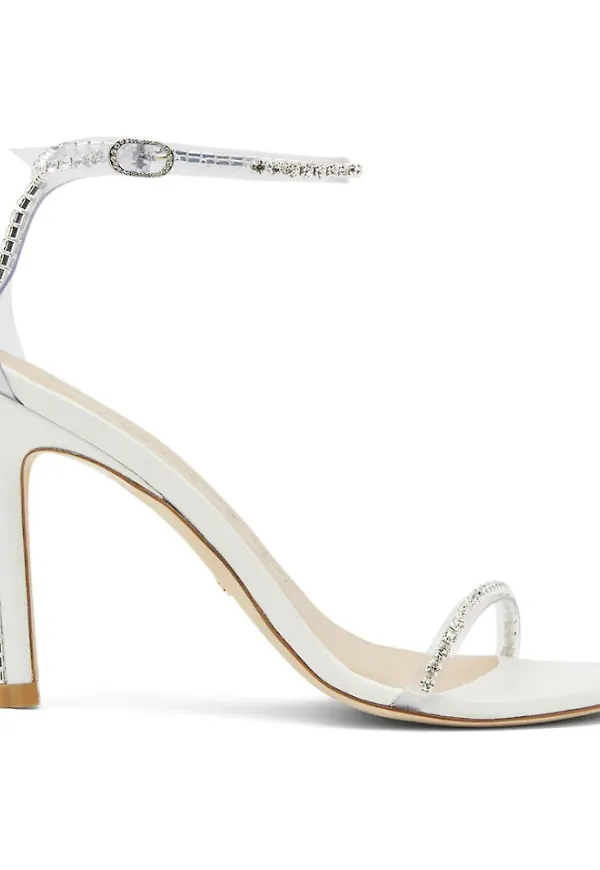 Stuart Weitzman Nudistglam 100 sandaler Vit, Dam