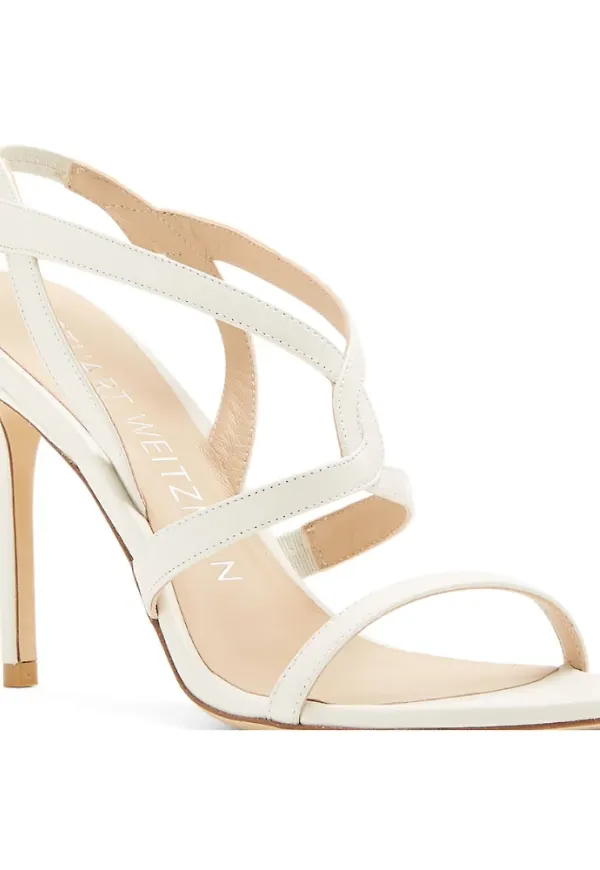 Stuart Weitzman Sandalerererer Vit, Dam