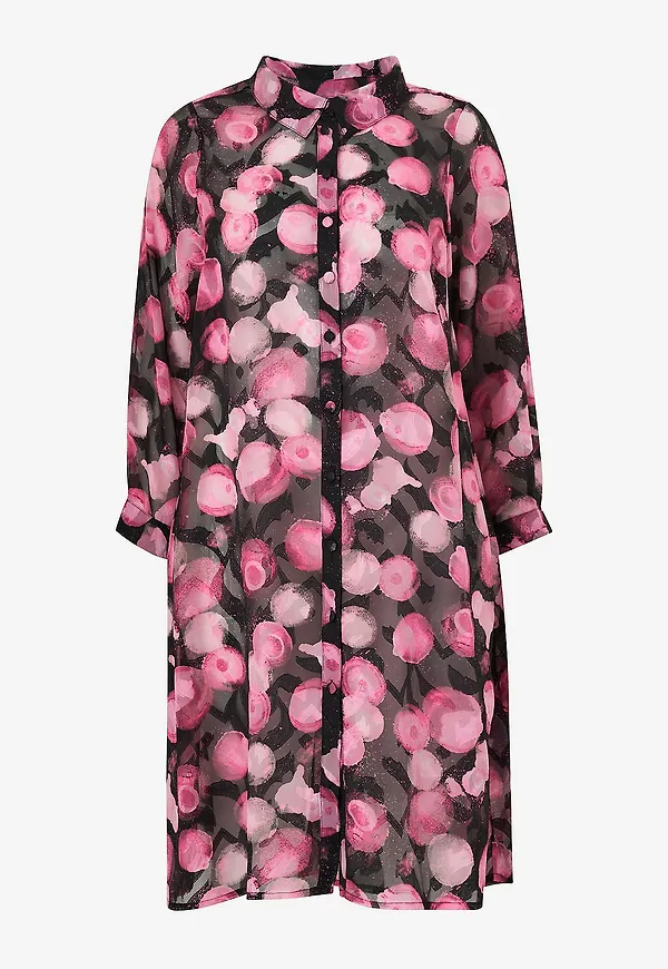 Studio - Långskjorta sJuni Chiffon Shirt - Flerfärgad