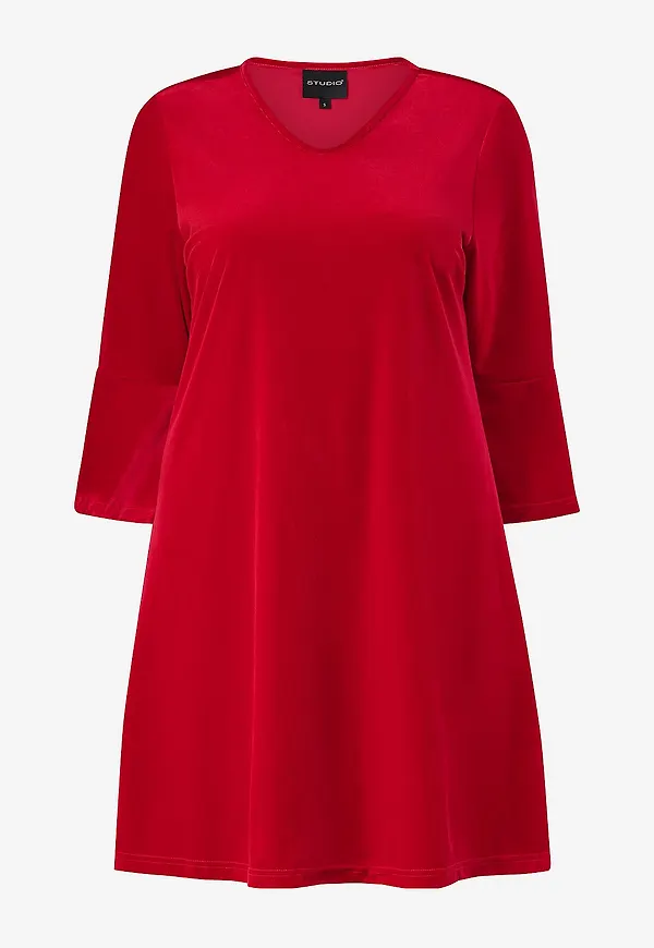 Studio - Sammetsklänning gHelda Dress - Röd