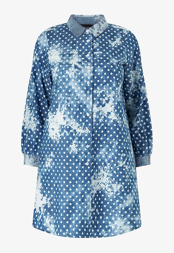 Studio - Skjortklänning smilie Shirt - Blå