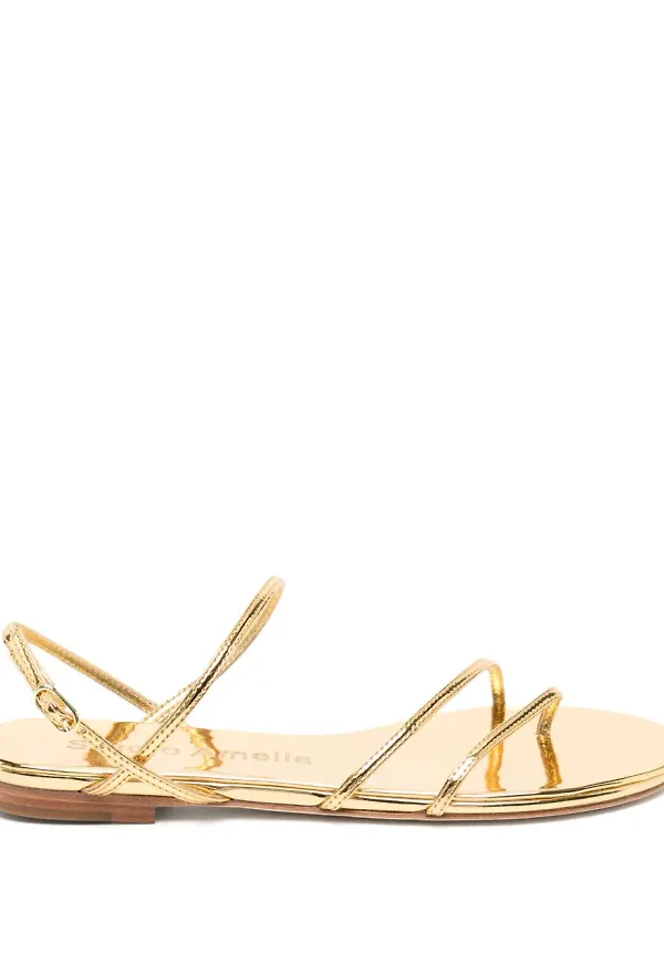 Studio Amelia flade Helix sandaler - Guldfärgad