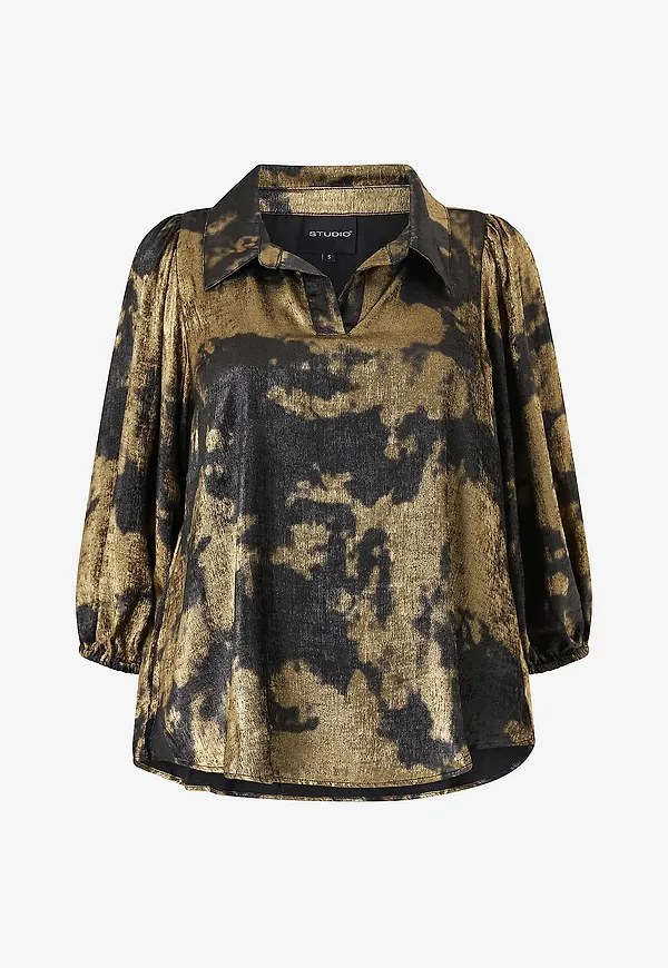 Studio - Blus Stiff Shirt - Guld