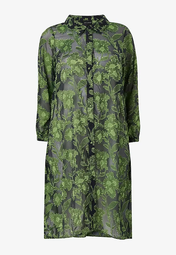 Studio - Skjortklänning sJuni Chiffon - Svart