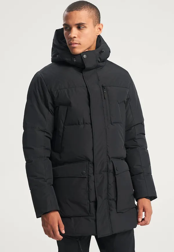 Studio Total - Dunjacka Down Puffer Parka - Svart - S