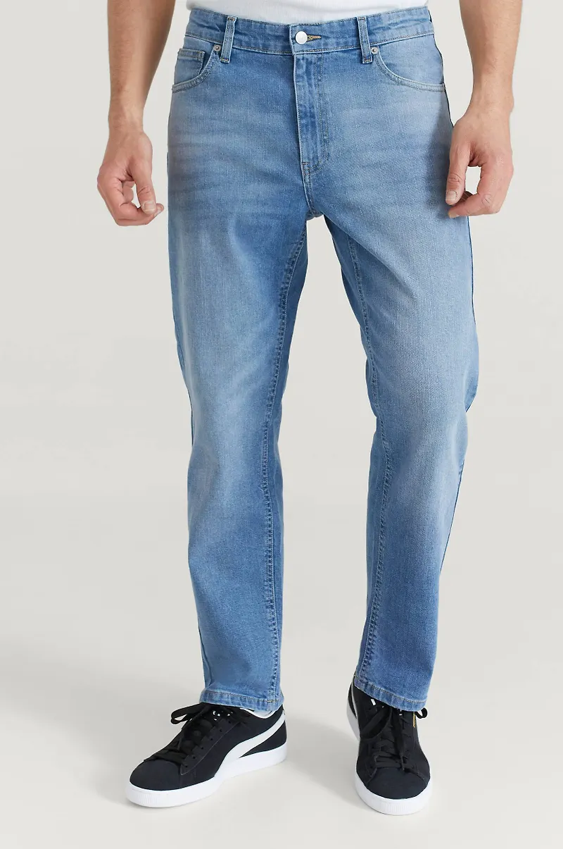 Studio Total - Jeans Regular Straight Jeans - Blå - W32