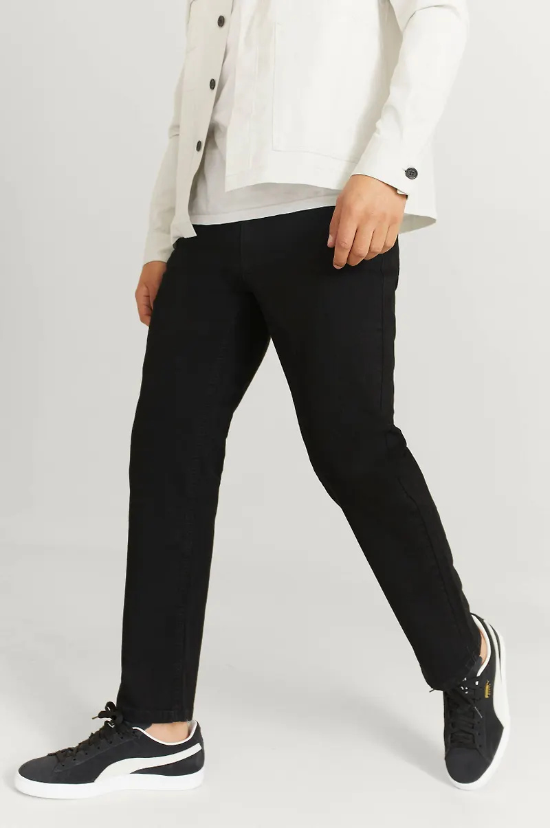 Studio Total - Jeans Regular Straight Jeans - Svart - W36