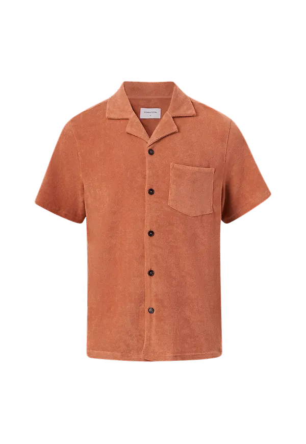 Studio Total - Skjorta Terry Camp Shirt - Röd - XL