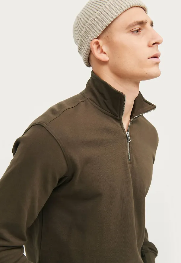 Studio Total - Sweatshirt Icon Half Zip Sweater - Brun - 2XL