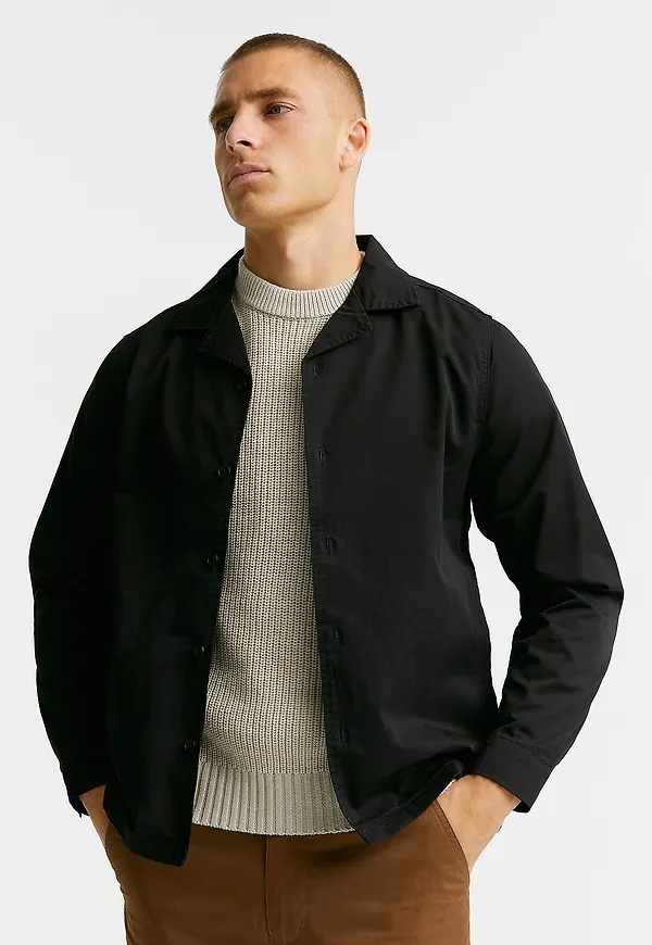 Studio Total - Fine Twill Shirt - Svart