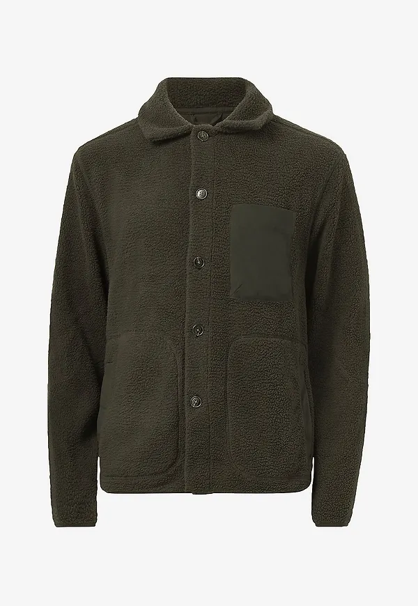 Studio Total - Fleece Overshirt - Grön