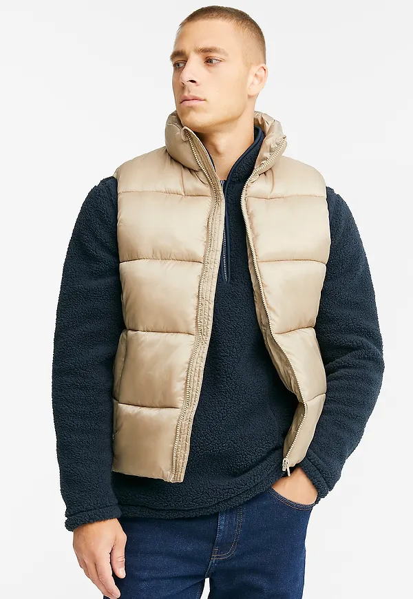 Studio Total - Recycled Puffer Vest - Beige