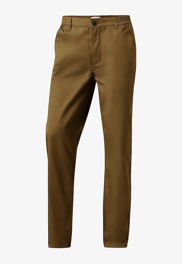 Studio Total - Tapered Fine Twill Trousers - Brun