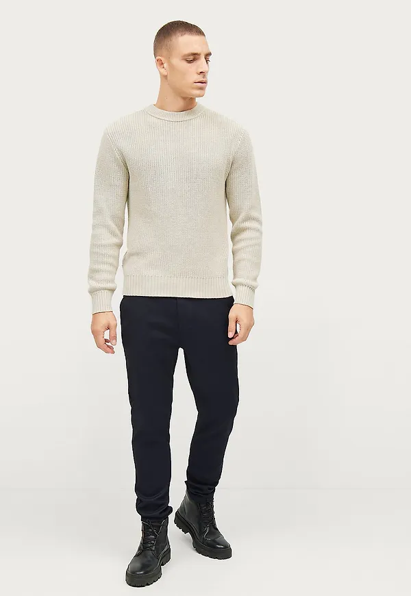 Studio Total - Tapered Twill Trousers - Blå