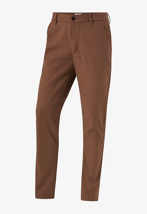 Studio Total - Tapered Twill Trousers - Brun