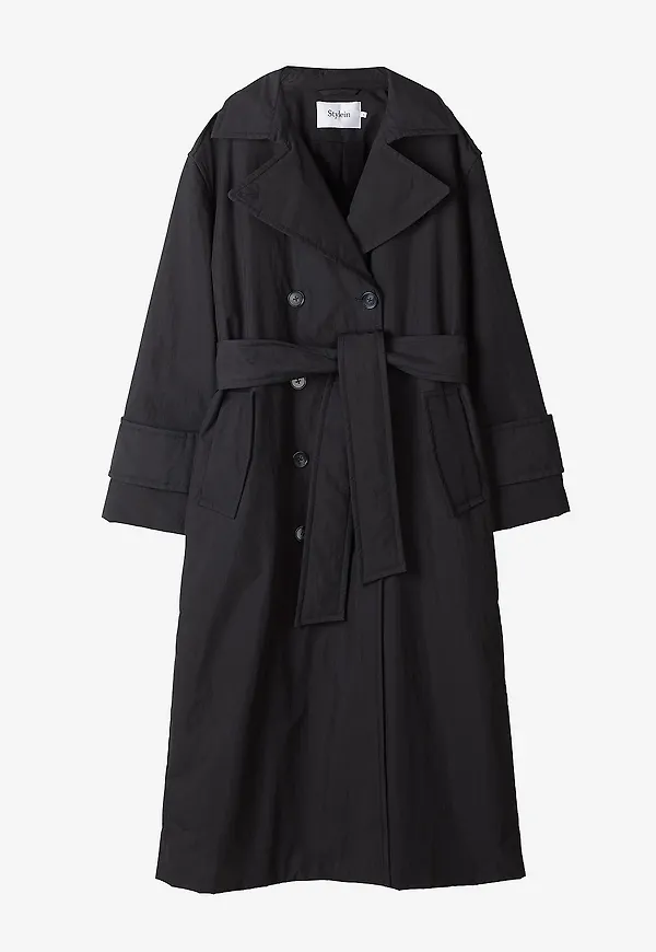 Stylein - Kappa Sandra Padded Trench - Svart