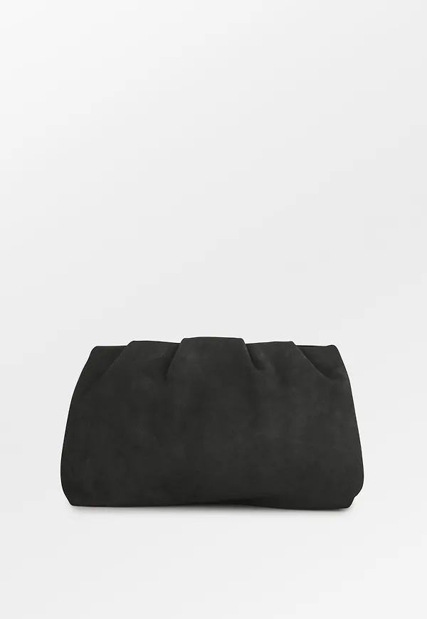 Suede Clutch Bag