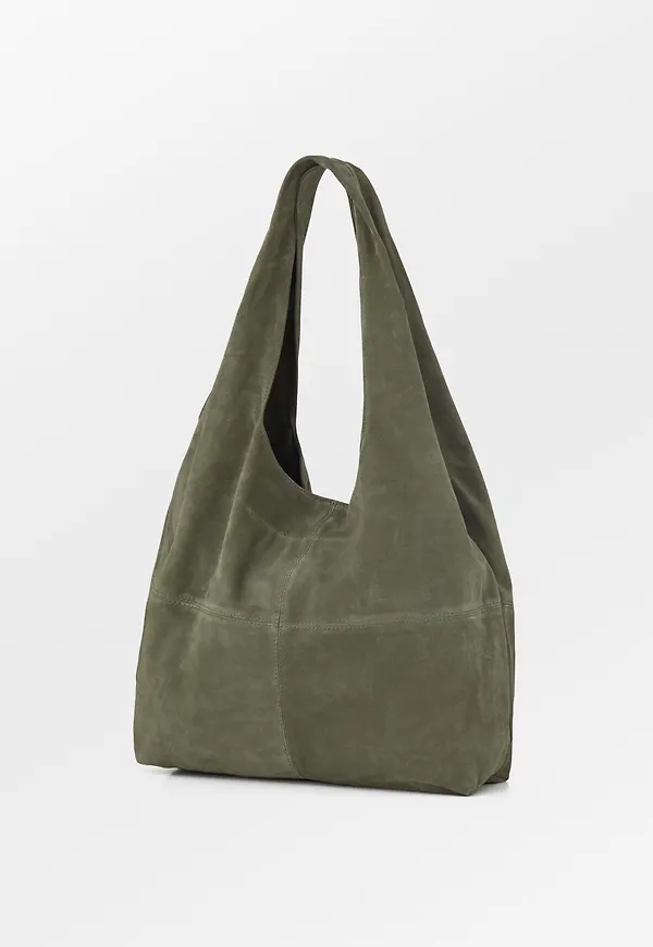 Suede Dalliea Shopper Bag - Green
