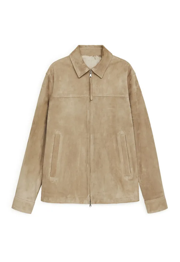 Suede Jacket - Beige